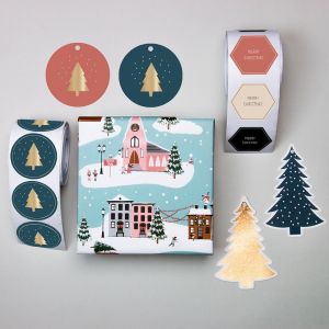 Kerstboom tag of label, HOP 2
