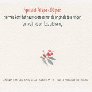 Kerstkaart takjes/besjes, Ingrid van der krol 3
