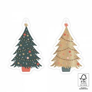 Set 2 kerstboom labels (HOP) 1