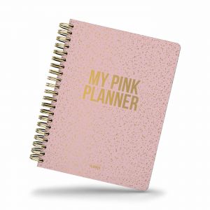 My undated Pink planner glitter rose (Studio Stationery) 1