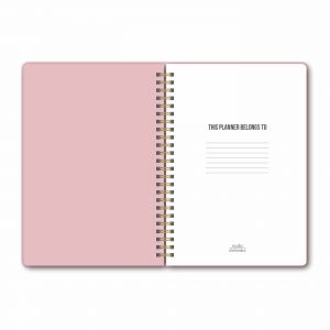 My undated Pink planner glitter rose (Studio Stationery) 3