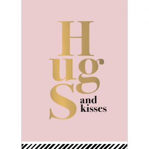 Kaart Hugs and Kisses 1