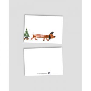 Kerstkaart 'kerstteckel', Studiozwaanstraat 2