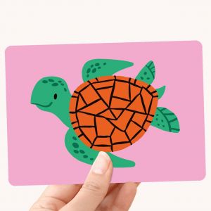 Kaart schildpad, Marijke Buurlage 1