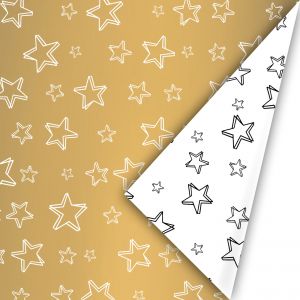 Cadeaupapier star goud (CWH) 2