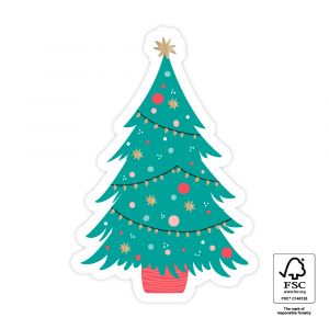 Kerstboom sticker 1