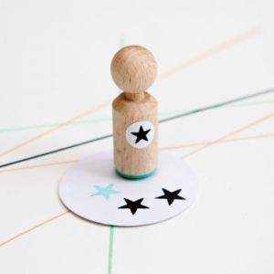 Mini stempel ster, Miss Honeybird 1