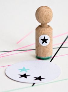 Mini stempel ster, Miss Honeybird 2