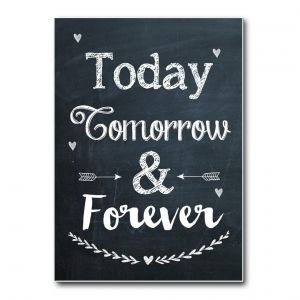Today tomorrow & forever A6 kaart BDDesigns 1