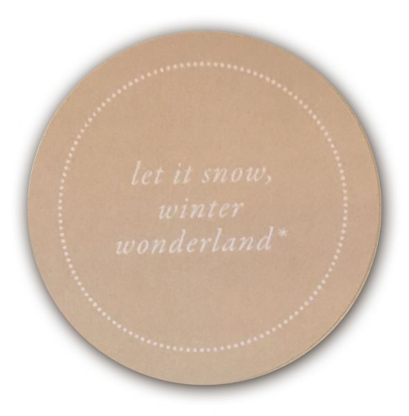 Let it snow winterwonderland sticker