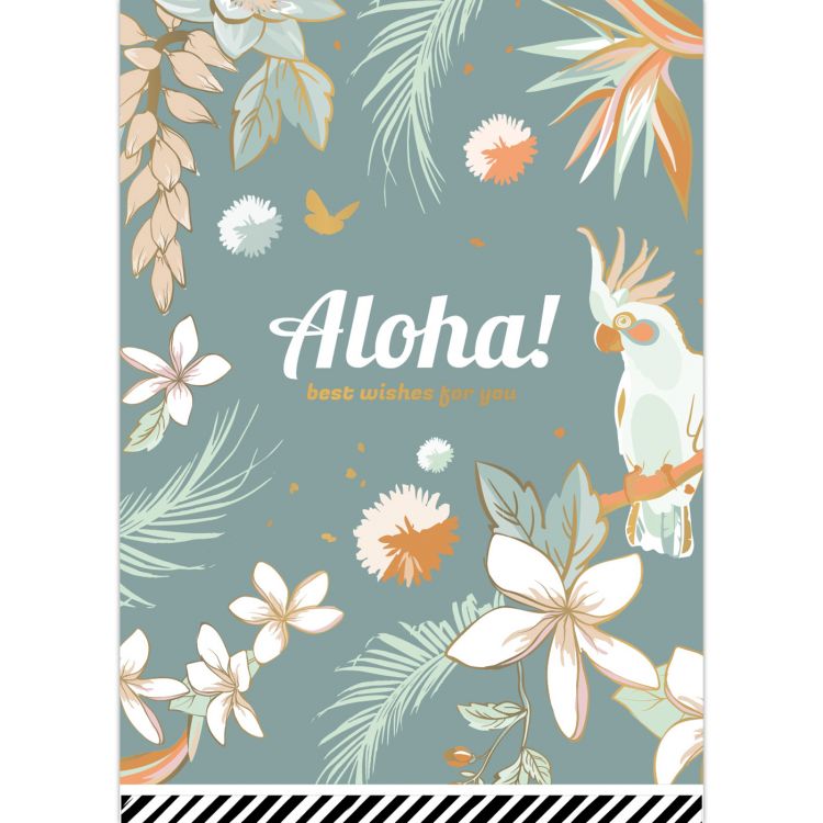 Wenskaart Aloha mint, CWH