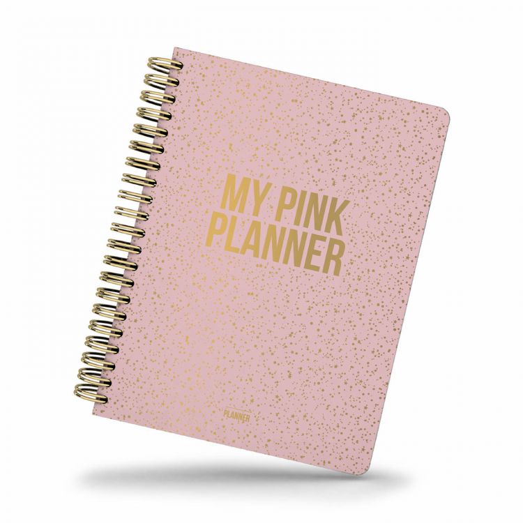 My undated Pink planner glitter rose (Studio Stationery)