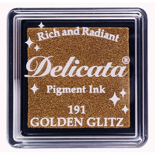 Stempelkussen golden glitz (goud)(Delicata)