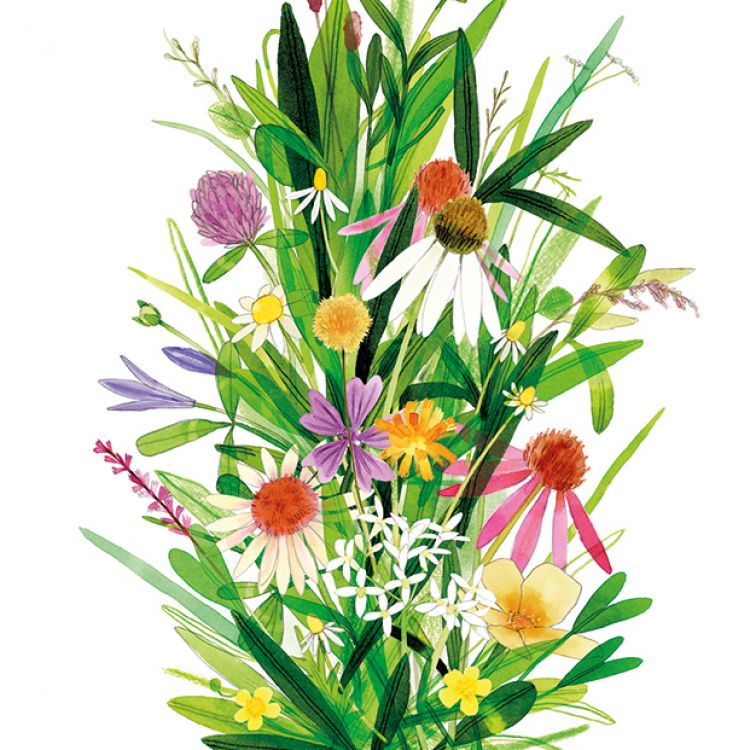 A6 bloemenkaartje moederdag, Ruth Hengeveld