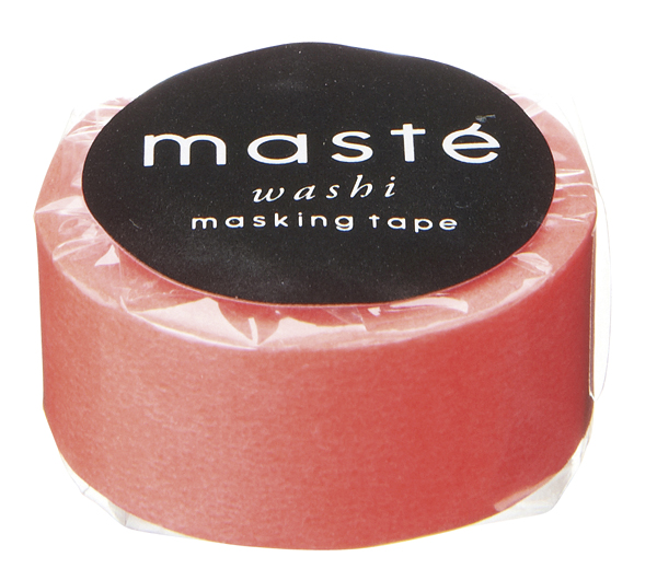 Masking tape in effen rood