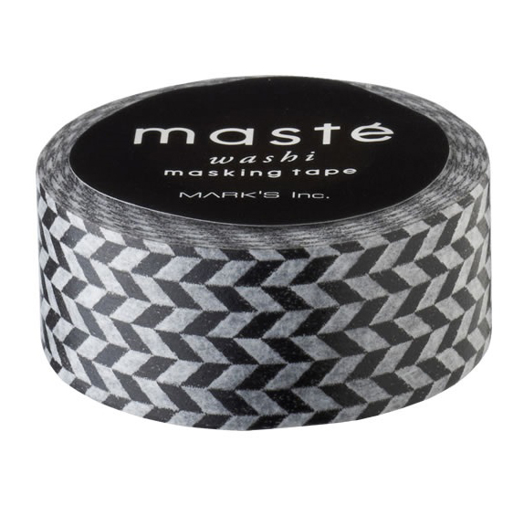 Masking tape in zwart/wit met wiebertje